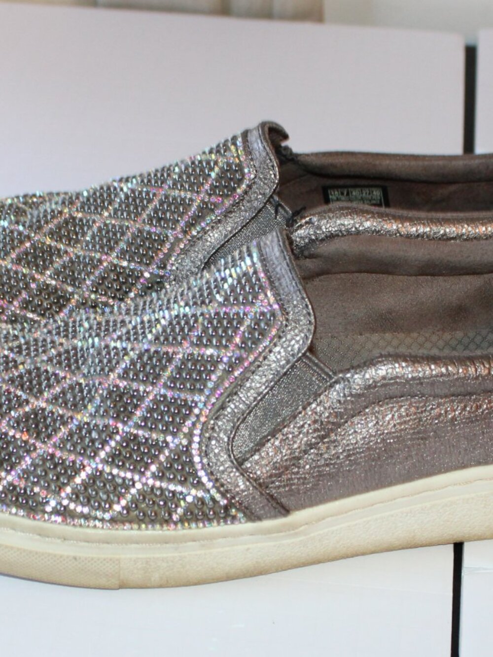 Skechers Glitter Sneakers Slip On Shoes Women's Size 10 - Picture 6 of 8